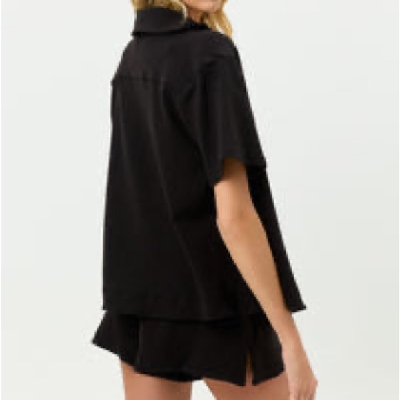 Frankie’s Bikinis Coco Terry Button Up Shirt (P) - Picture 2 of 7